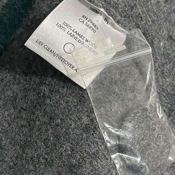 Pendleton Long Sleeve Coat Gray Wool Large Stripe Let It Snow Women XL New - Picture 7 of 7